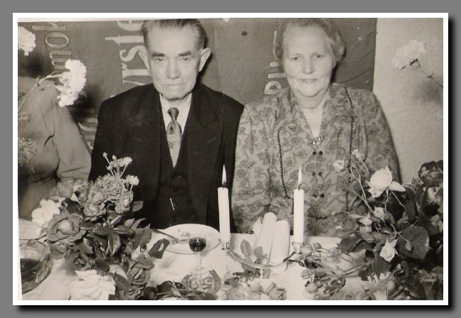Laurits Smidt og Martine Jacobine Christiansen Guldbryllup 1954